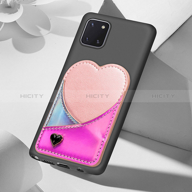 Custodia Silicone Ultra Sottile Morbida Cover con Magnetico S07D per Samsung Galaxy A81
