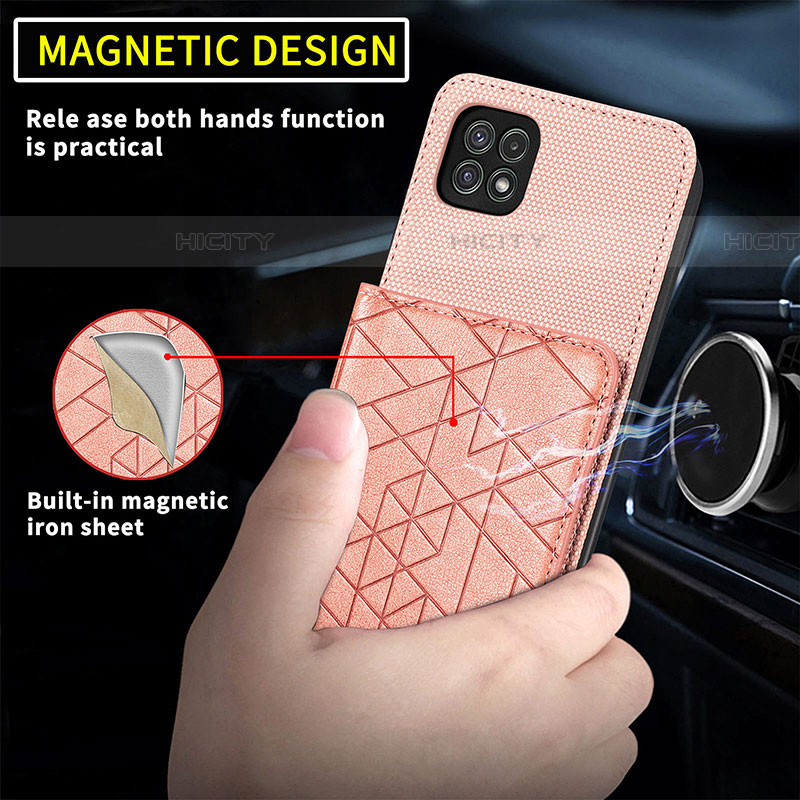 Custodia Silicone Ultra Sottile Morbida Cover con Magnetico S07D per Samsung Galaxy F42 5G