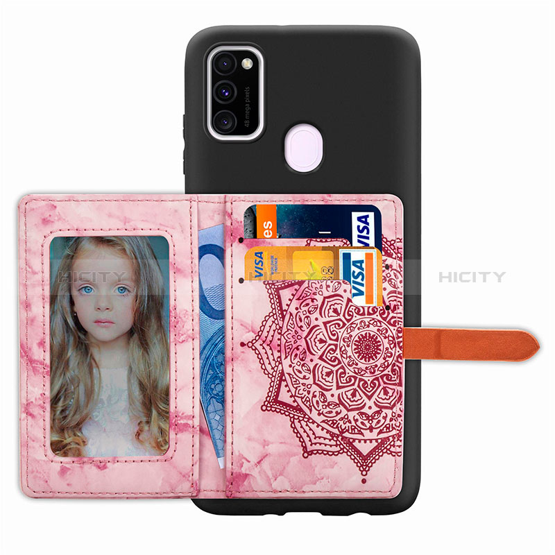 Custodia Silicone Ultra Sottile Morbida Cover con Magnetico S07D per Samsung Galaxy M30s