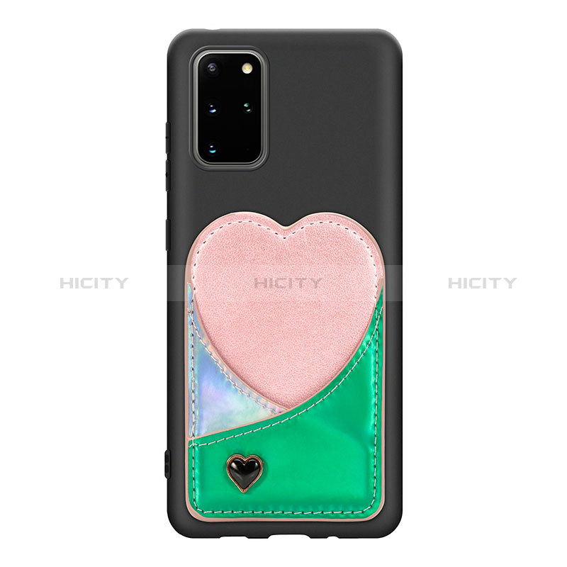 Custodia Silicone Ultra Sottile Morbida Cover con Magnetico S07D per Samsung Galaxy S20 Plus 5G Verde