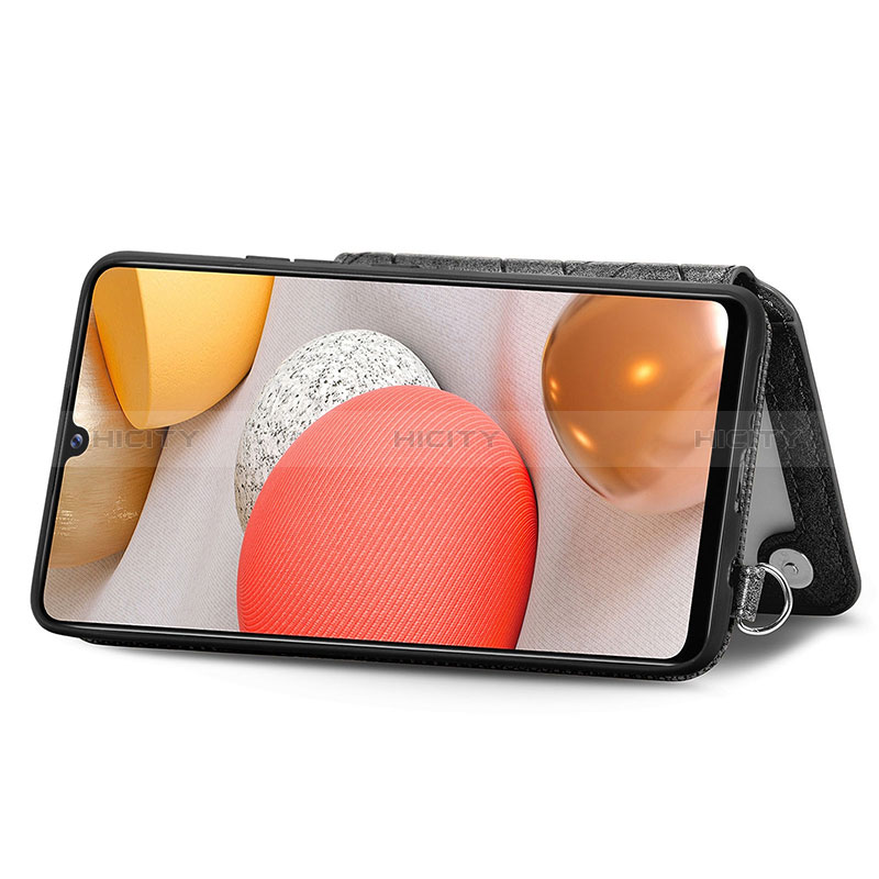 Custodia Silicone Ultra Sottile Morbida Cover con Magnetico S08D per Samsung Galaxy A42 5G
