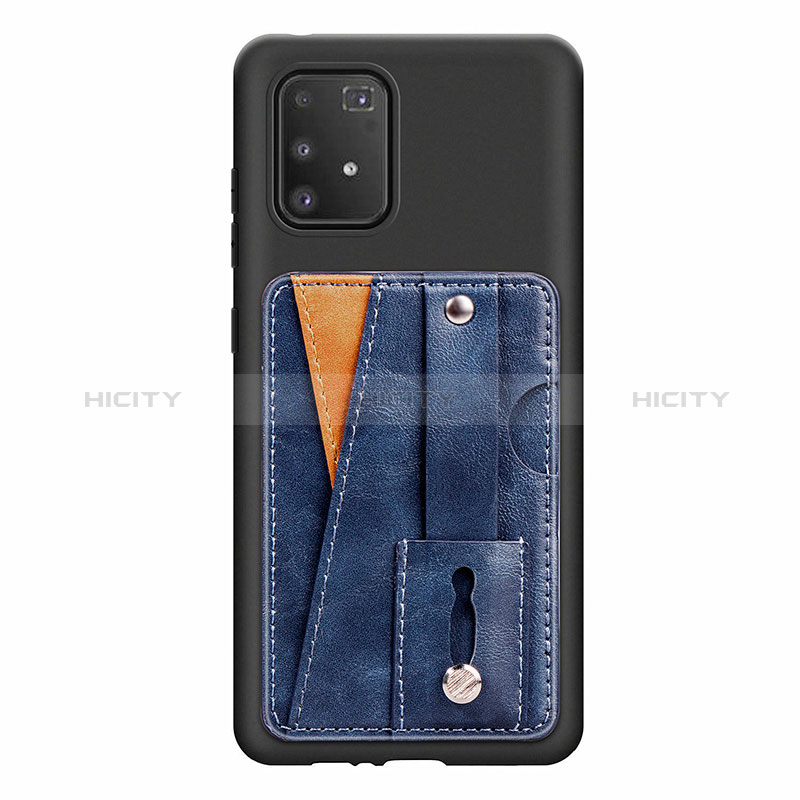 Custodia Silicone Ultra Sottile Morbida Cover con Magnetico S08D per Samsung Galaxy A91
