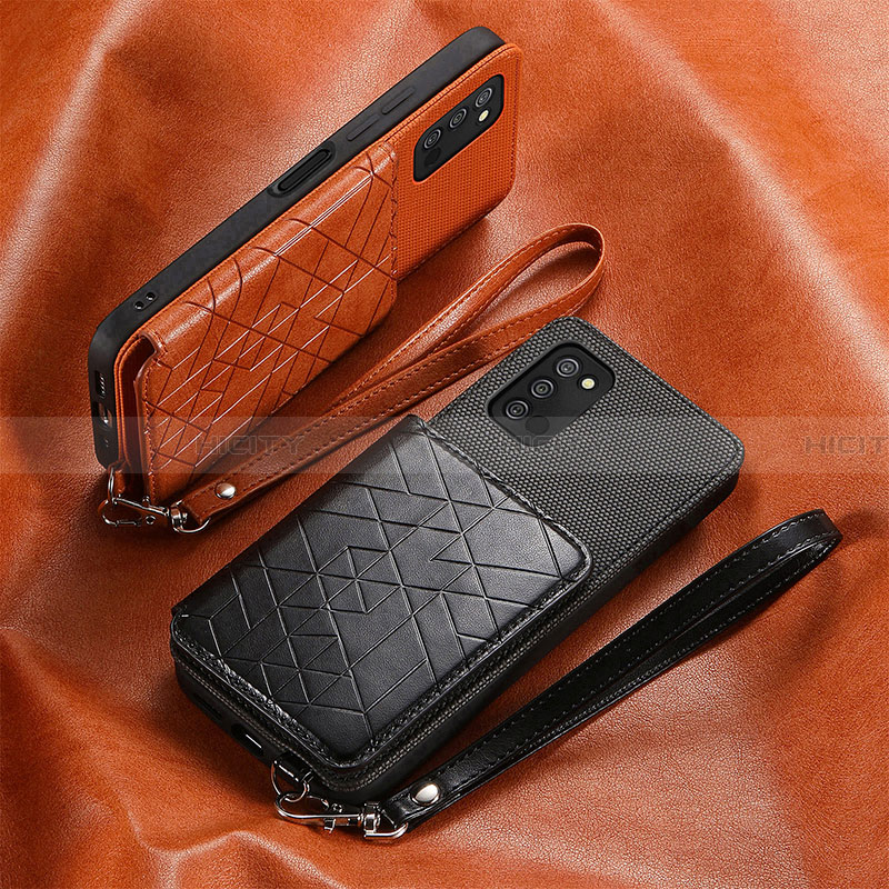 Custodia Silicone Ultra Sottile Morbida Cover con Magnetico S08D per Samsung Galaxy F02S SM-E025F