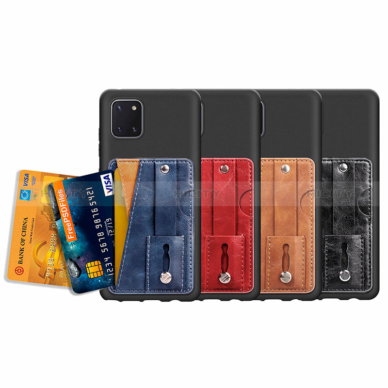 Custodia Silicone Ultra Sottile Morbida Cover con Magnetico S08D per Samsung Galaxy Note 10 Lite
