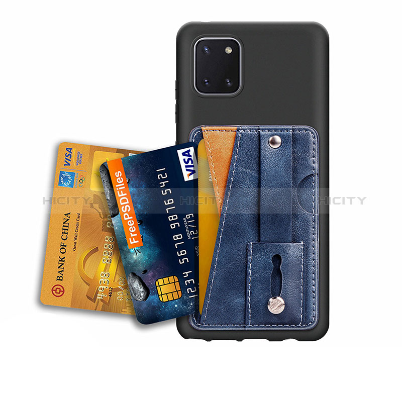 Custodia Silicone Ultra Sottile Morbida Cover con Magnetico S08D per Samsung Galaxy Note 10 Lite