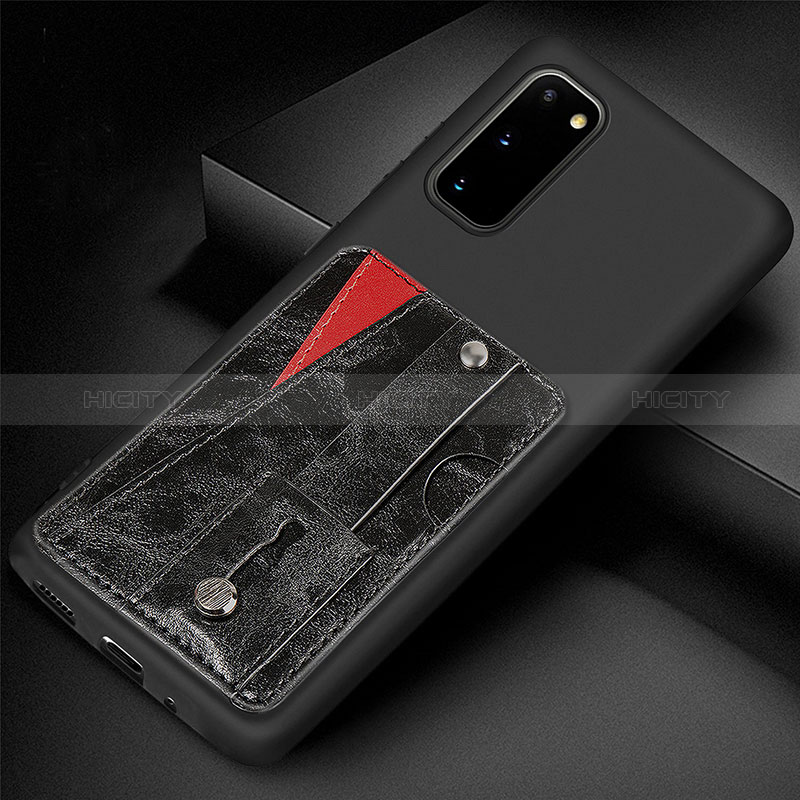 Custodia Silicone Ultra Sottile Morbida Cover con Magnetico S08D per Samsung Galaxy S20 5G