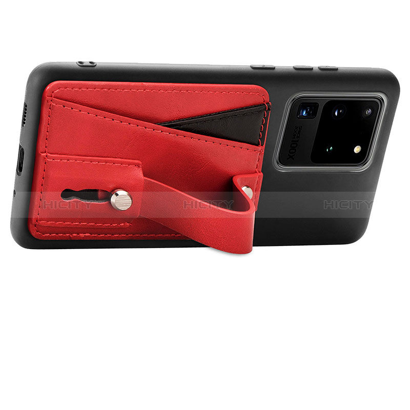 Custodia Silicone Ultra Sottile Morbida Cover con Magnetico S08D per Samsung Galaxy S20 Ultra