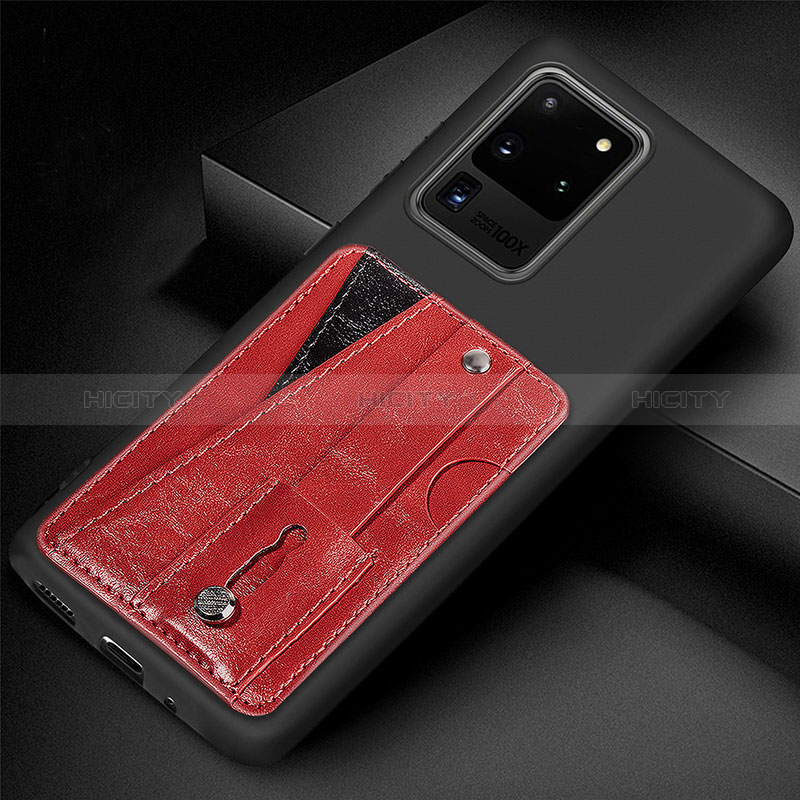 Custodia Silicone Ultra Sottile Morbida Cover con Magnetico S08D per Samsung Galaxy S20 Ultra 5G