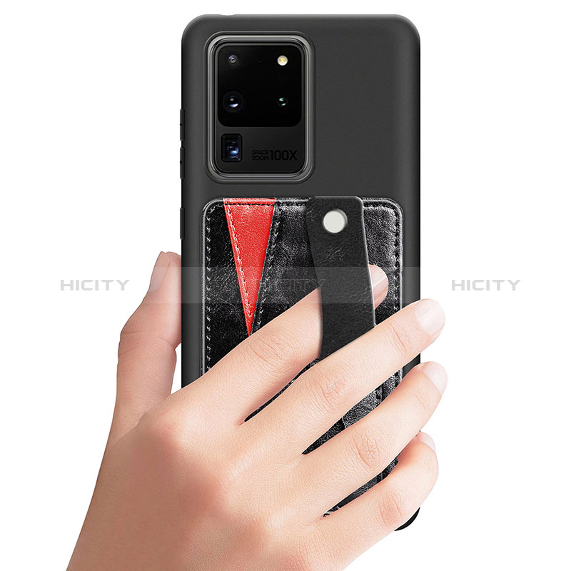 Custodia Silicone Ultra Sottile Morbida Cover con Magnetico S08D per Samsung Galaxy S20 Ultra