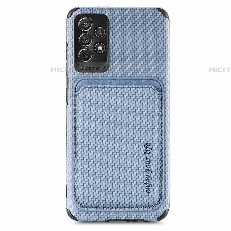 Custodia Silicone Ultra Sottile Morbida Cover con Magnetico S09D per Samsung Galaxy A52 5G