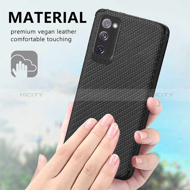 Custodia Silicone Ultra Sottile Morbida Cover con Magnetico S09D per Samsung Galaxy S20 FE (2022) 5G