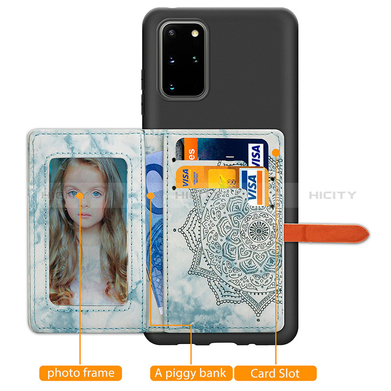 Custodia Silicone Ultra Sottile Morbida Cover con Magnetico S09D per Samsung Galaxy S20 Plus 5G