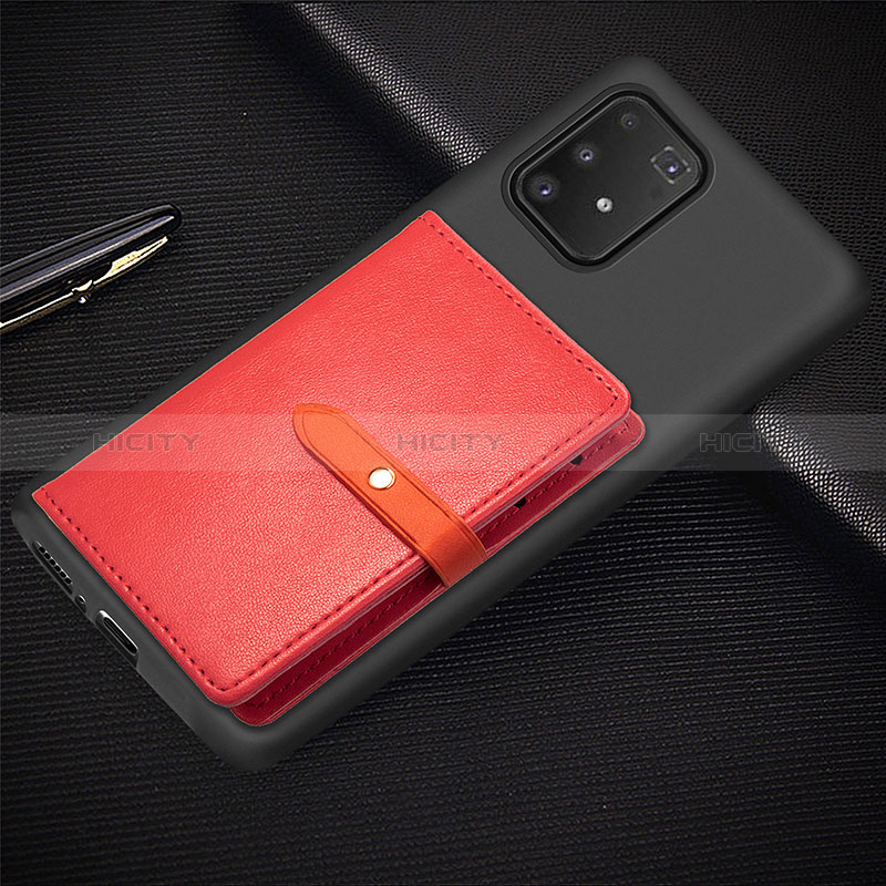 Custodia Silicone Ultra Sottile Morbida Cover con Magnetico S10D per Samsung Galaxy A91