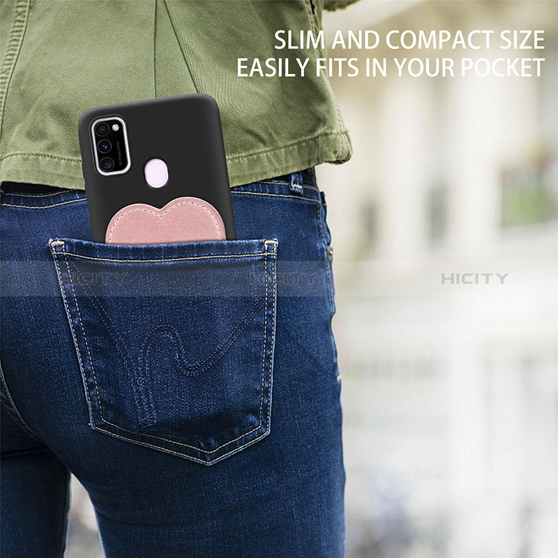 Custodia Silicone Ultra Sottile Morbida Cover con Magnetico S10D per Samsung Galaxy M21