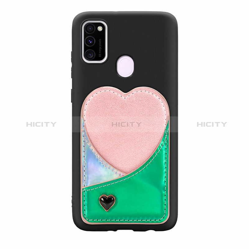 Custodia Silicone Ultra Sottile Morbida Cover con Magnetico S10D per Samsung Galaxy M30s Verde