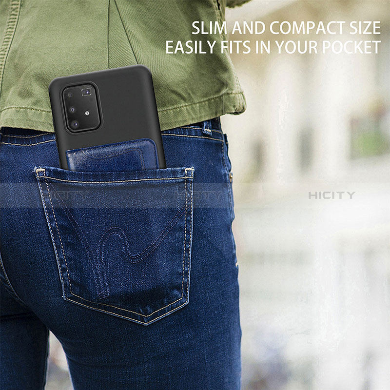 Custodia Silicone Ultra Sottile Morbida Cover con Magnetico S11D per Samsung Galaxy M80S