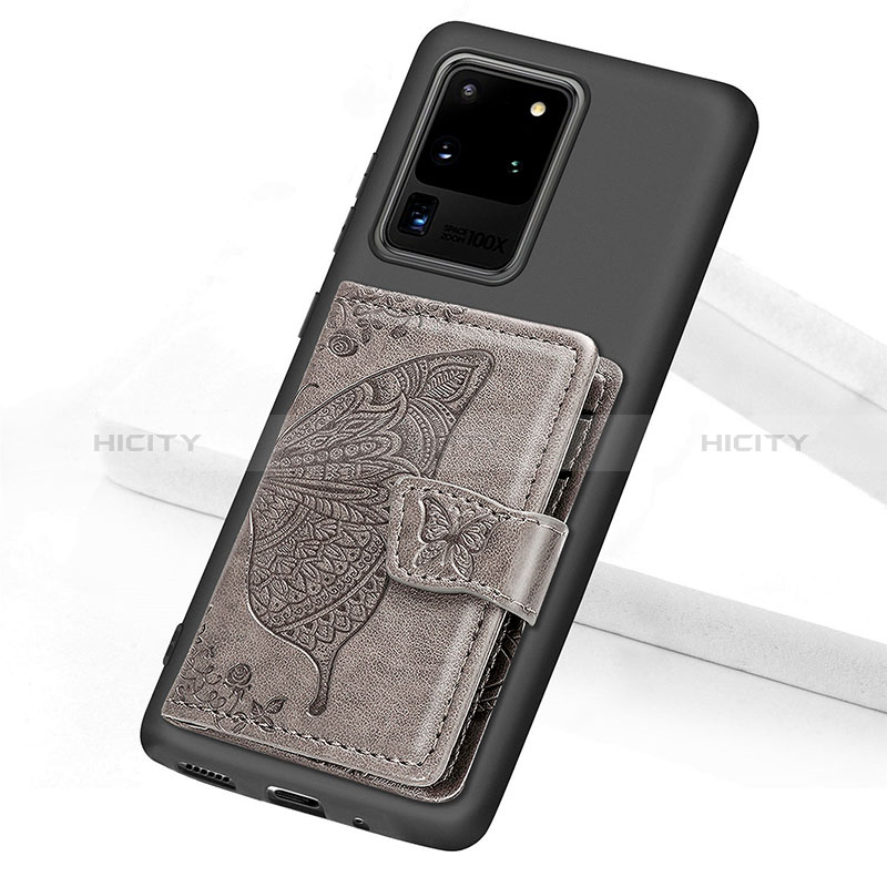 Custodia Silicone Ultra Sottile Morbida Cover con Magnetico S11D per Samsung Galaxy S20 Ultra