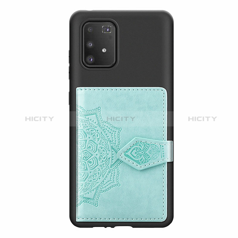 Custodia Silicone Ultra Sottile Morbida Cover con Magnetico S12D per Samsung Galaxy A91