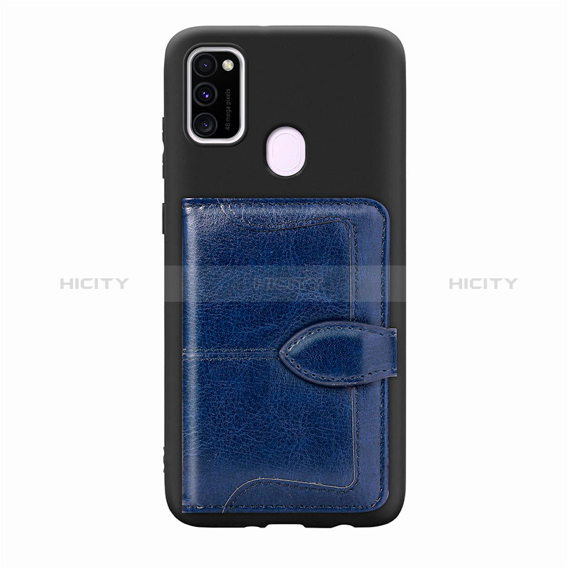 Custodia Silicone Ultra Sottile Morbida Cover con Magnetico S12D per Samsung Galaxy M21