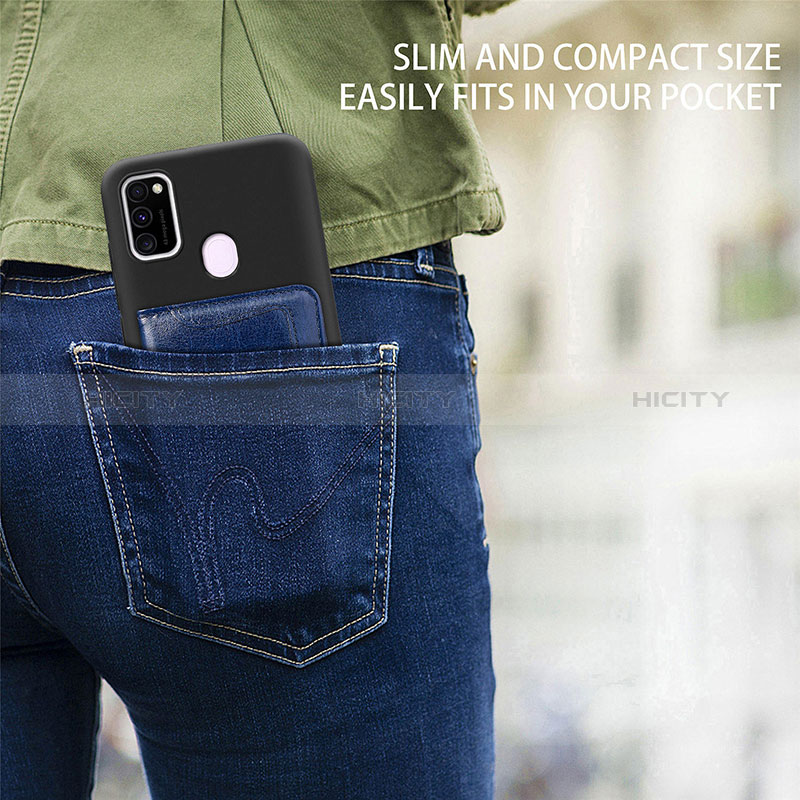 Custodia Silicone Ultra Sottile Morbida Cover con Magnetico S12D per Samsung Galaxy M30s