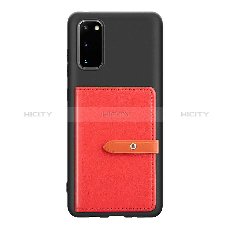 Custodia Silicone Ultra Sottile Morbida Cover con Magnetico S12D per Samsung Galaxy S20 5G Rosso