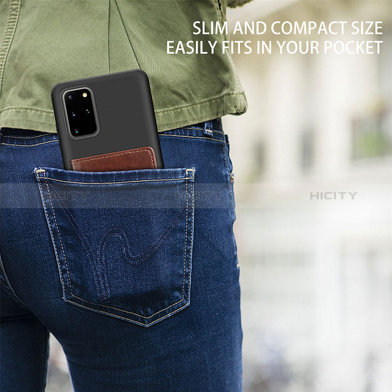 Custodia Silicone Ultra Sottile Morbida Cover con Magnetico S12D per Samsung Galaxy S20 Plus