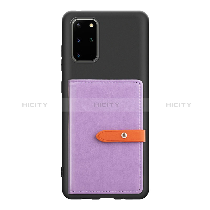 Custodia Silicone Ultra Sottile Morbida Cover con Magnetico S12D per Samsung Galaxy S20 Plus 5G Viola