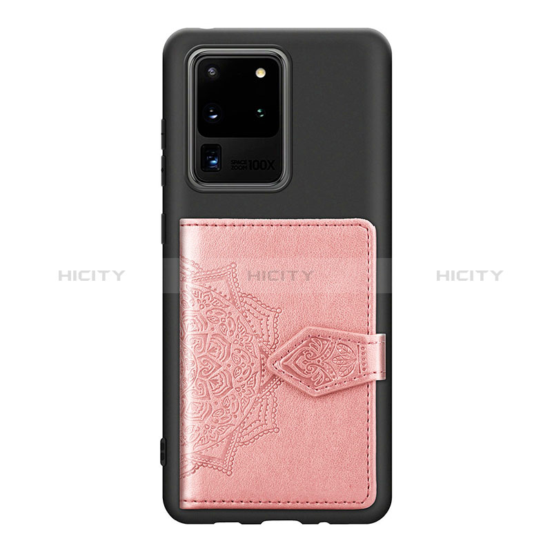 Custodia Silicone Ultra Sottile Morbida Cover con Magnetico S13D per Samsung Galaxy S20 Ultra 5G Viola