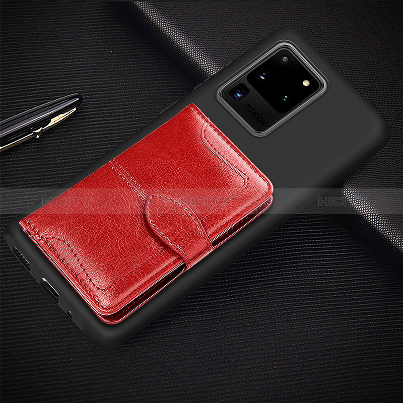Custodia Silicone Ultra Sottile Morbida Cover con Magnetico S14D per Samsung Galaxy S20 Ultra