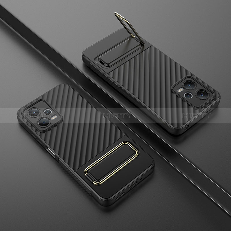 Custodia Silicone Ultra Sottile Morbida Cover con Supporto KC1 per Xiaomi Redmi Note 12 5G