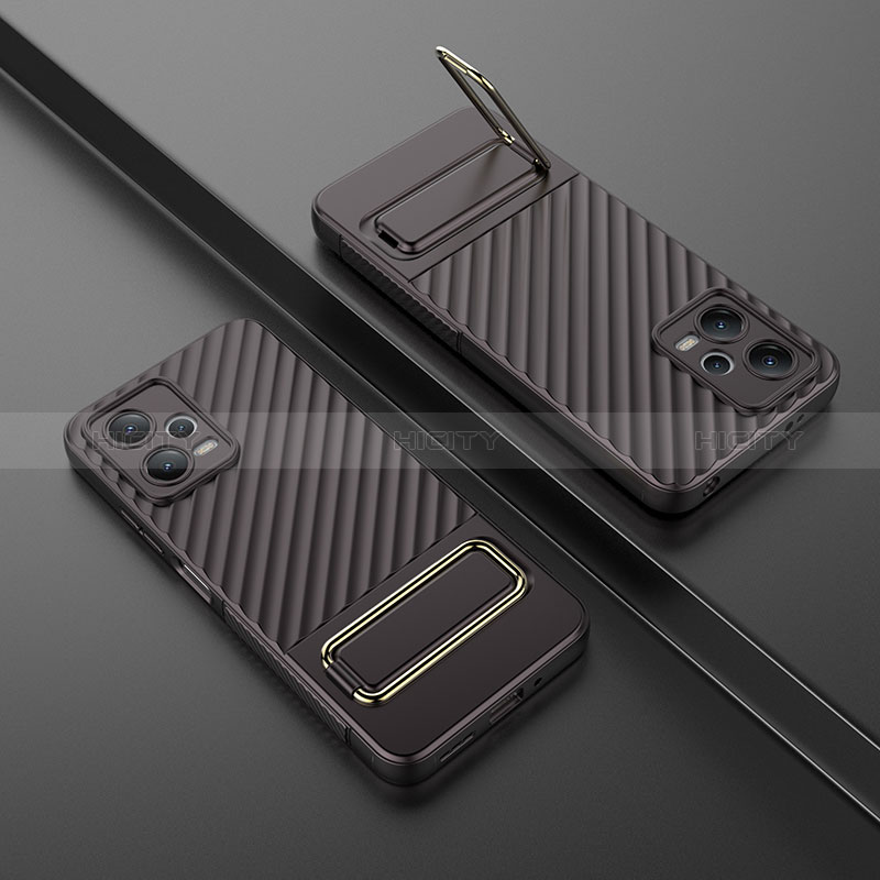 Custodia Silicone Ultra Sottile Morbida Cover con Supporto KC1 per Xiaomi Redmi Note 12 5G