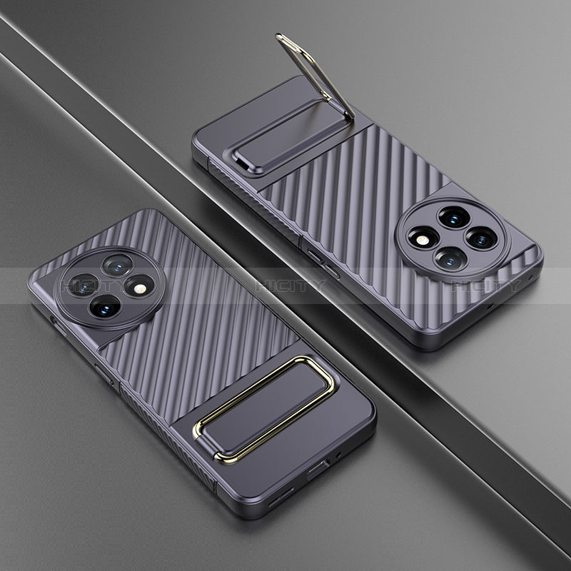 Custodia Silicone Ultra Sottile Morbida Cover con Supporto KC3 per OnePlus 11 5G