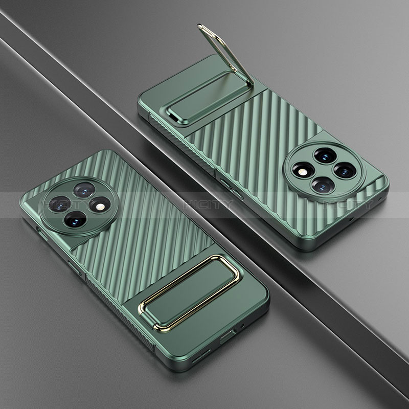 Custodia Silicone Ultra Sottile Morbida Cover con Supporto KC3 per OnePlus 11 5G