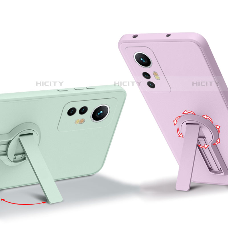 Custodia Silicone Ultra Sottile Morbida Cover con Supporto per Xiaomi Mi 12 5G