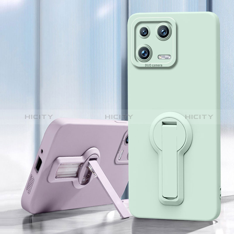 Custodia Silicone Ultra Sottile Morbida Cover con Supporto per Xiaomi Mi 13 5G