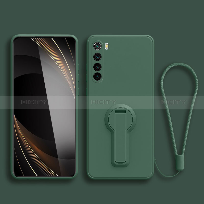 Custodia Silicone Ultra Sottile Morbida Cover con Supporto per Xiaomi Redmi Note 8 (2021)