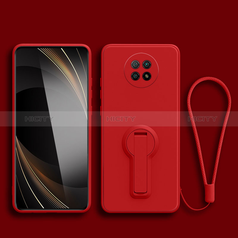 Custodia Silicone Ultra Sottile Morbida Cover con Supporto per Xiaomi Redmi Note 9 5G