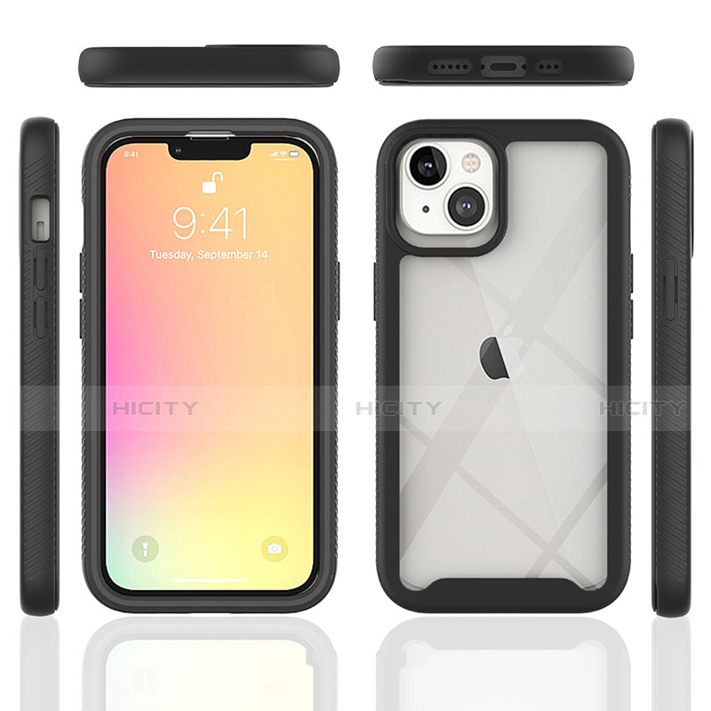 Custodia Silicone Ultra Sottile Morbida Cover Fronte e Retro 360 Gradi per Apple iPhone 13