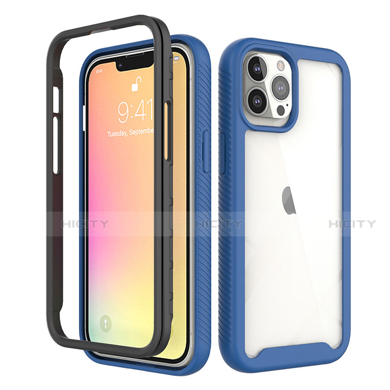 Custodia Silicone Ultra Sottile Morbida Cover Fronte e Retro 360 Gradi per Apple iPhone 13 Pro Max