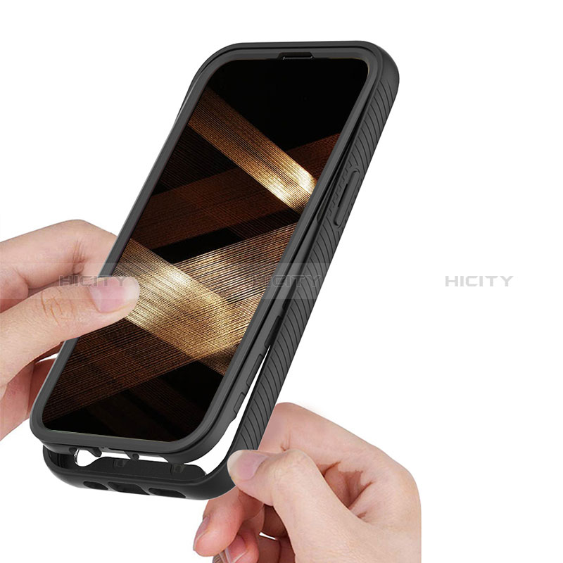 Custodia Silicone Ultra Sottile Morbida Cover Fronte e Retro 360 Gradi per Apple iPhone 15 Plus