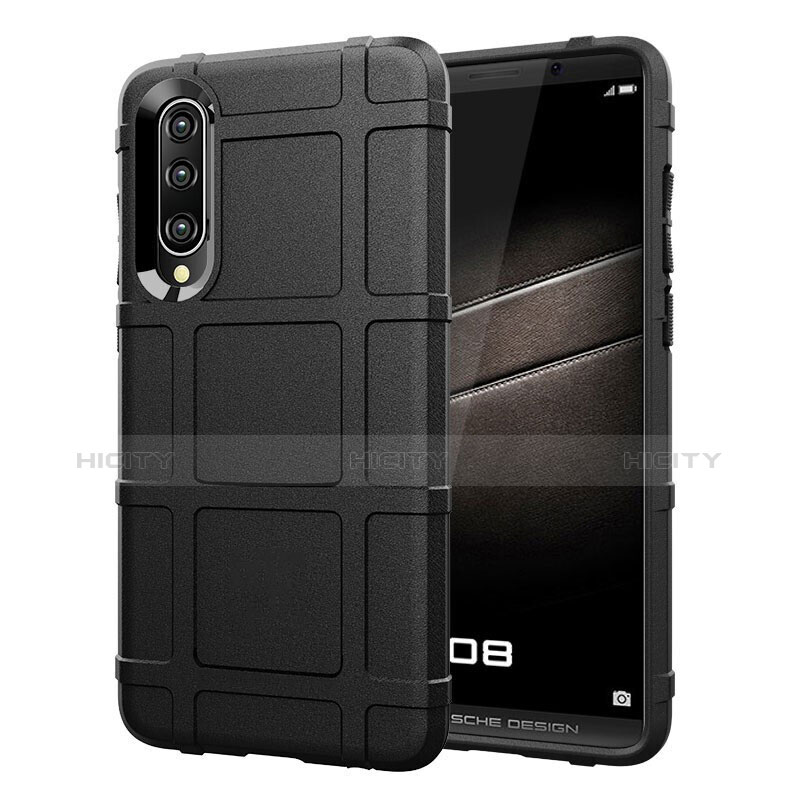 Custodia Silicone Ultra Sottile Morbida Cover Fronte e Retro 360 Gradi per Huawei P30 Nero