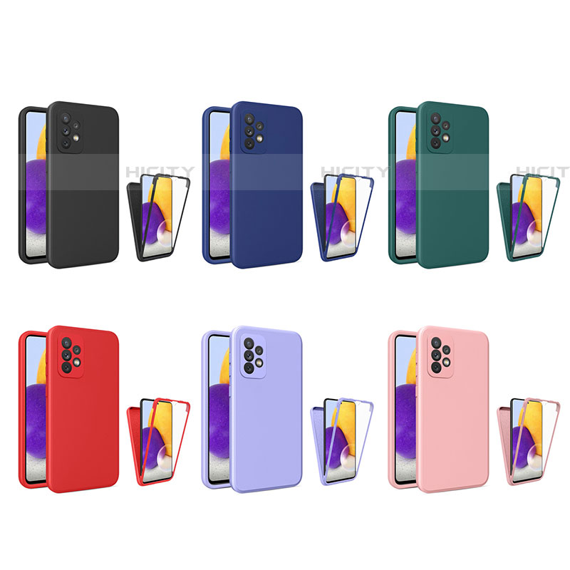 Custodia Silicone Ultra Sottile Morbida Cover Fronte e Retro 360 Gradi per Samsung Galaxy A72 5G