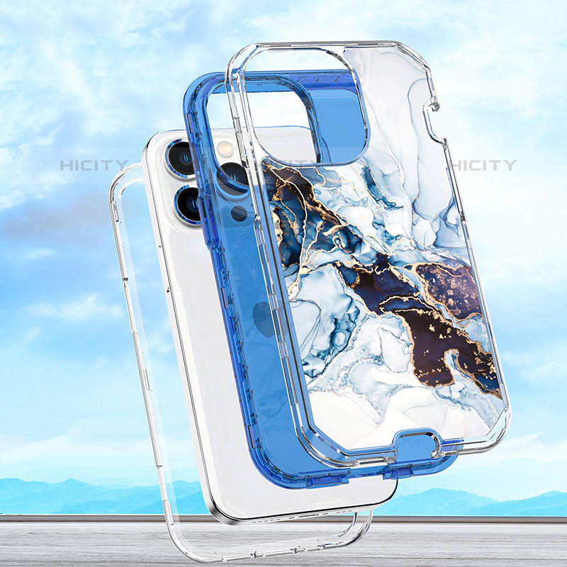 Custodia Silicone Ultra Sottile Morbida Cover Fronte e Retro 360 Gradi YJ1 per Apple iPhone 15 Pro Max