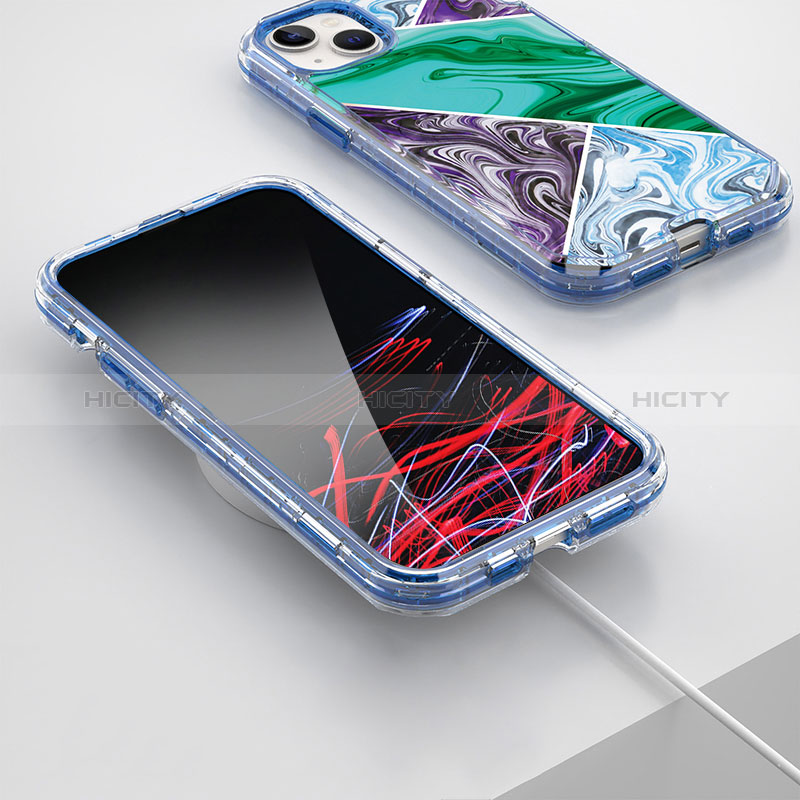 Custodia Silicone Ultra Sottile Morbida Cover Fronte e Retro 360 Gradi YJ2 per Apple iPhone 15