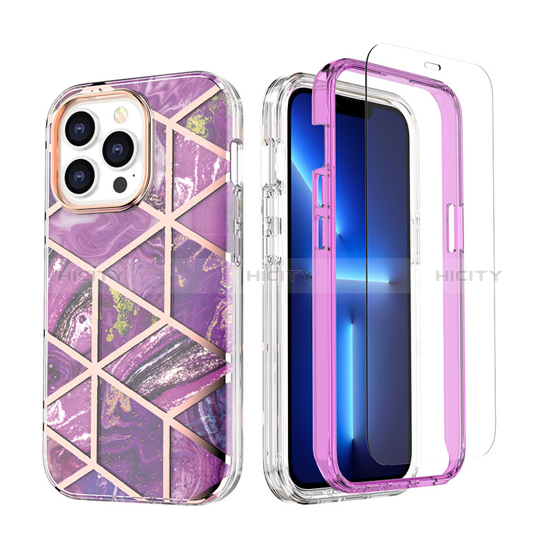 Custodia Silicone Ultra Sottile Morbida Cover Fronte e Retro 360 Gradi YJ3 per Apple iPhone 13 Pro