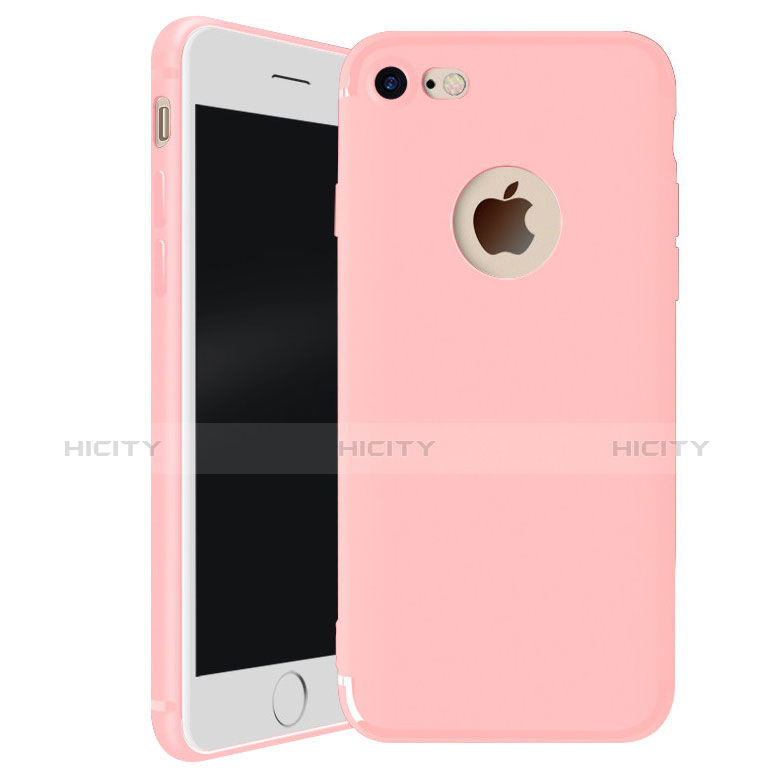 Custodia Silicone Ultra Sottile Morbida Cover H01 per Apple iPhone 7 Rosa