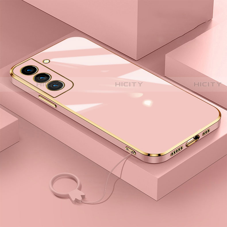 Custodia Silicone Ultra Sottile Morbida Cover M01 per Samsung Galaxy S23 Plus 5G Oro Rosa