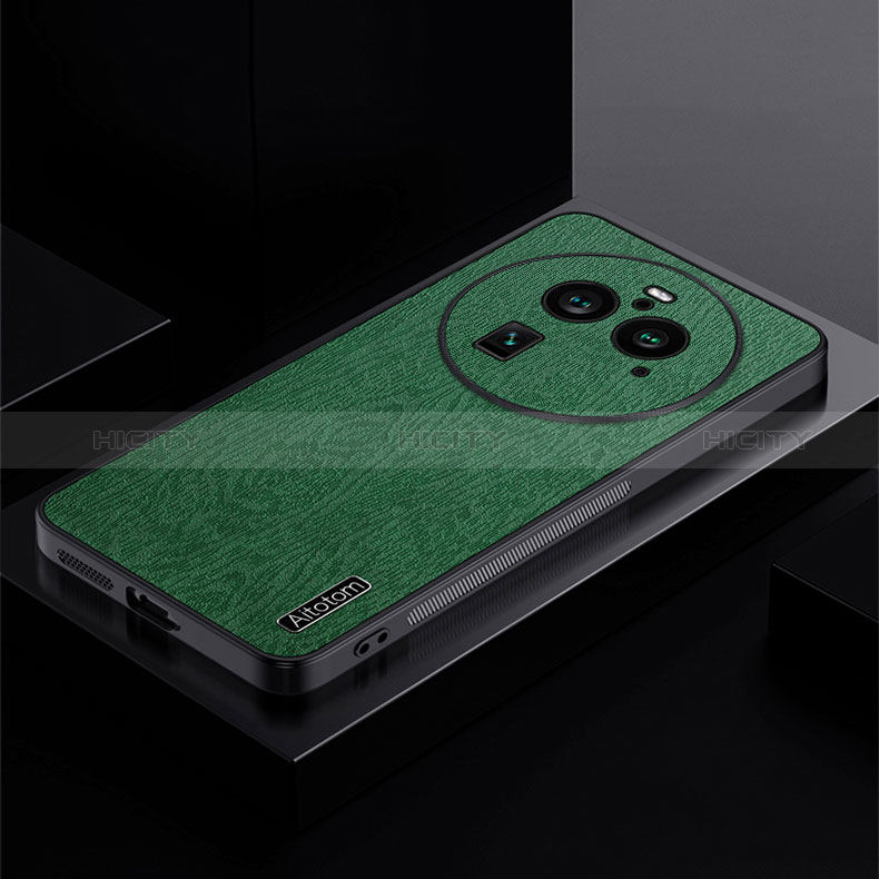 Custodia Silicone Ultra Sottile Morbida Cover PB1 per Oppo Find X6 5G Verde