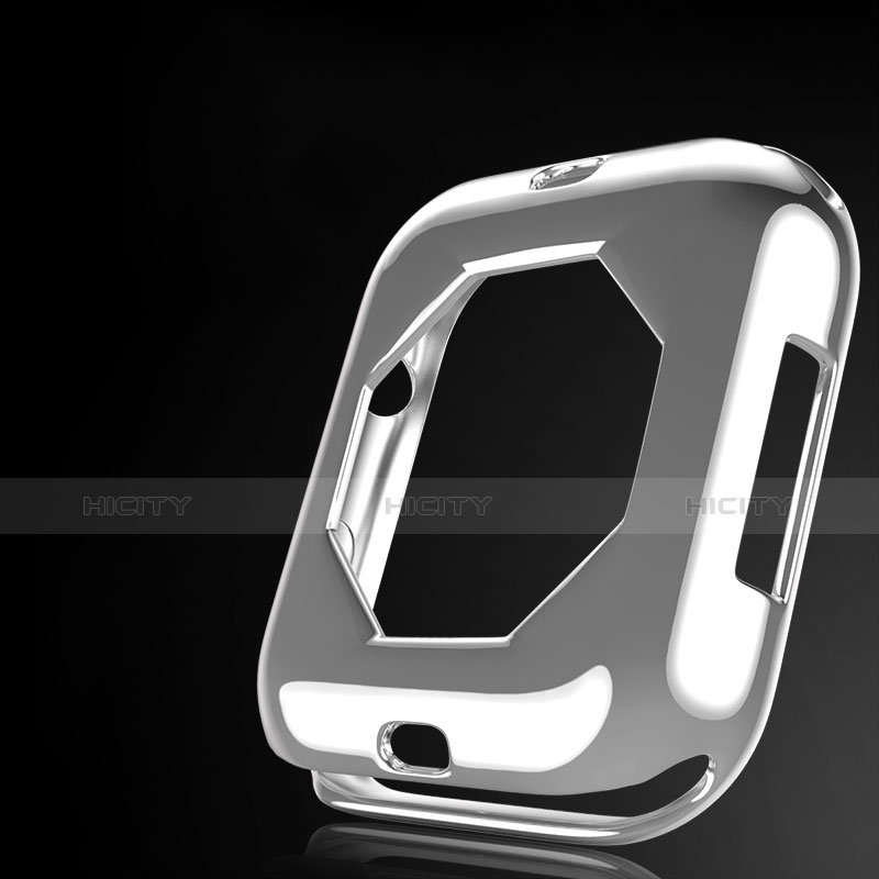 Custodia Silicone Ultra Sottile Morbida Cover S01 per Apple iWatch 4 40mm Chiaro
