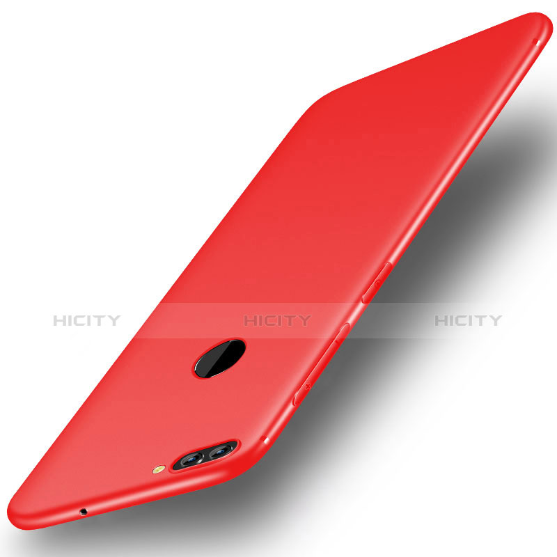 Custodia Silicone Ultra Sottile Morbida Cover S01 per Huawei Enjoy 8 Plus Rosso